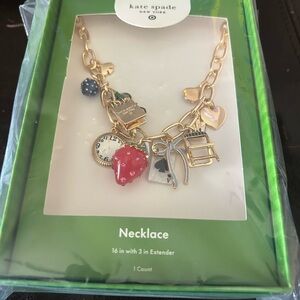 Kate Spade Target New York Chunky Charm Necklace Gold New *in hand*